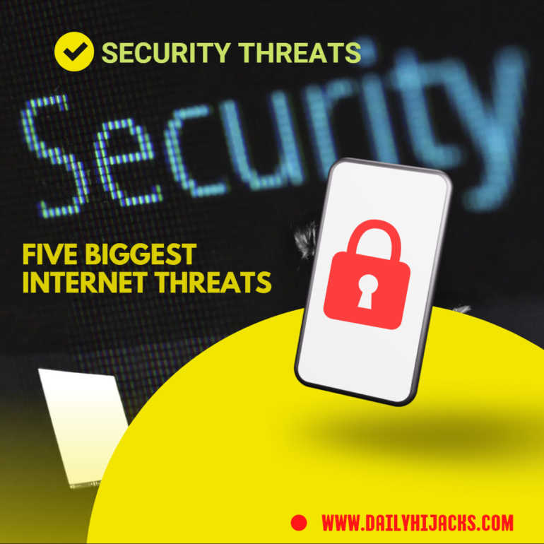 Five Biggest Internet Security Threats